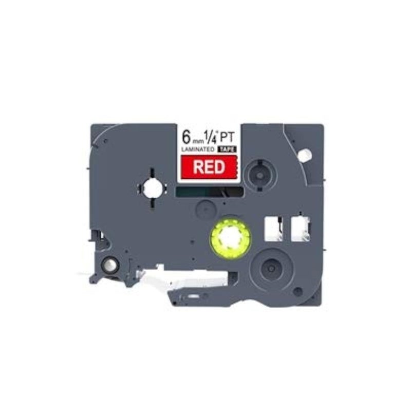 IDIK 1PK White on Red Standard Laminated Label Tape Compatible for Brother P-Touch TZe-415 TZ415 TZe415(6mm x 8m) - Image 1